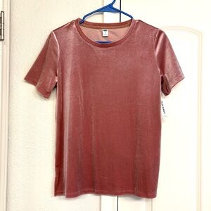 Old Navy Velvet Rose Short Sleeve Top XS